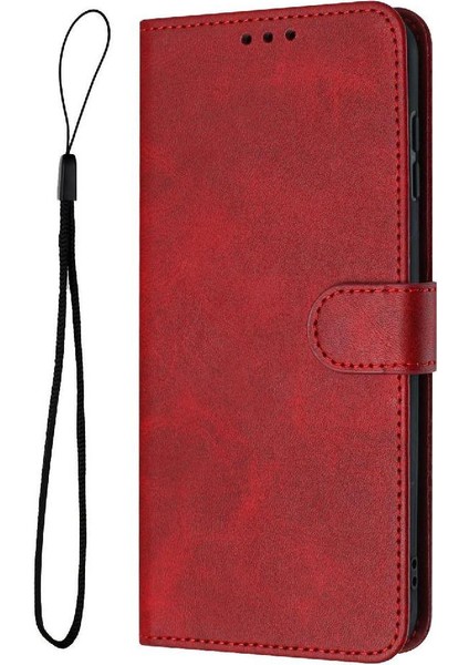Oppo Için Flip Case Buckle 8 Pro 5g Saf Renk Toka ile Kart Yuvası ile Pu (Yurt Dışından)