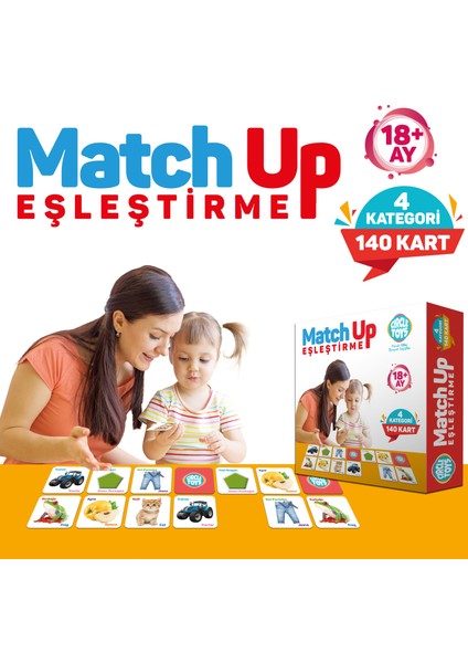 Match Up Eşleştirme Kartları - Büyük Boy