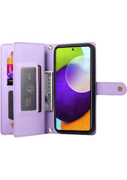 Samsung Galaxy A52S Cüzdan Bölmesi Kickstand Kart Yuvaları Için Flip Case (Yurt Dışından)