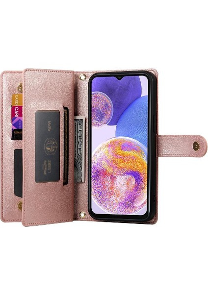 YH Mall Samsung Galaxy M23 5g Kickstand Cüzdan Bölmesi Bilek Için Flip Case (Yurt Dışından)