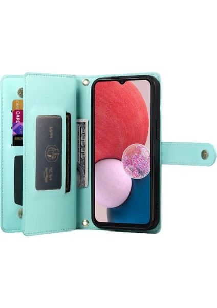 Samsung Galaxy M13 5g Bilek Kayışı Kickstand Cüzdan Kartı Için Flip Case (Yurt Dışından)