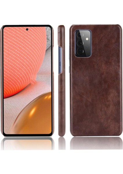 Samsung Galaxy A72 5g Lychee Desen Retro Koruyucu Kapak Için Retro Kılıf (Yurt Dışından)