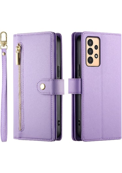 Samsung Galaxy M13 5g Bilek Kayışı Kickstand Cüzdan Kartı Için Flip Case (Yurt Dışından)