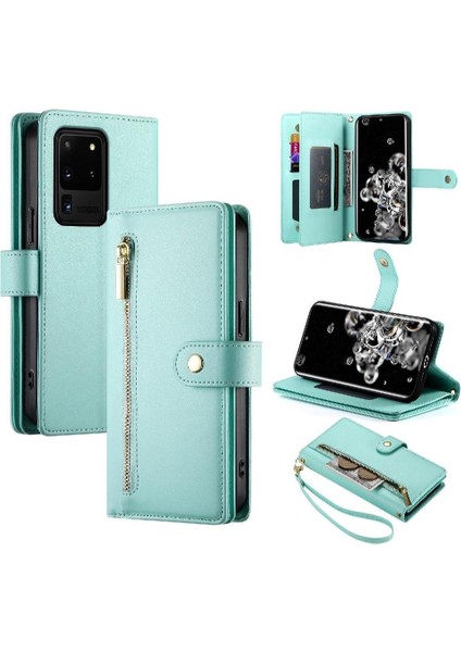Samsung Galaxy S20 Ultra Çok Fonksiyonlu Kart Yuvaları Cüzdan Için Flip Case (Yurt Dışından)