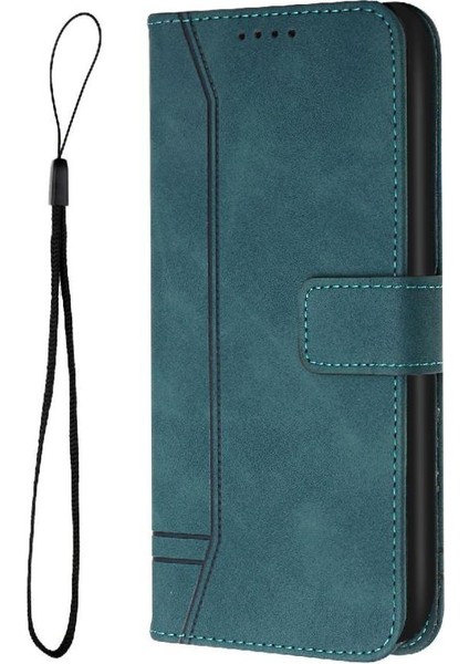Realme 12 Pro Artı Flip Folio Cüzdan Için Telefon Kılıfı El Kayışı Kart Yuvaları (Yurt Dışından)