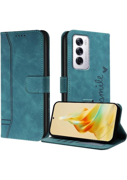 Oppo Phone 12 5g Için Telefon Kılıfı Pu Deri Manyetik Kapatma Flip Folio Kart (Yurt Dışından)