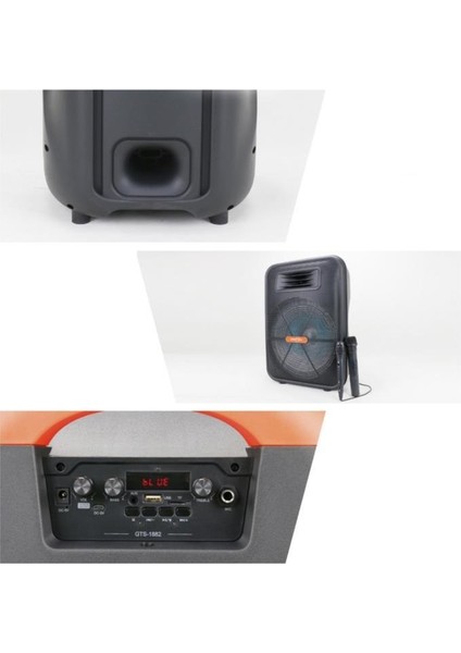 GTS-1882 Mikrofonlu Bluetooth Hoparlör