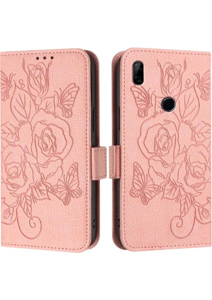 Kredi Kartı Yuvası Pu ile Huawei Y9 Başbakan 2019 Manyetik Cüzdan Için Kılıf (Yurt Dışından)