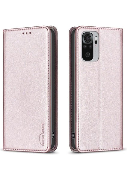 Xiaomi Redmi Not 10 Için Flip Case 4g Manyetik Cüzdan Pu Deri Yuvası (Yurt Dışından)