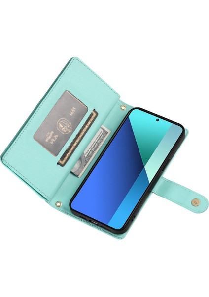 Xiaomi Redmi Not 13 Için Flip Case 4g Cüzdan Bölmesi Çok Fonksiyonlu (Yurt Dışından)