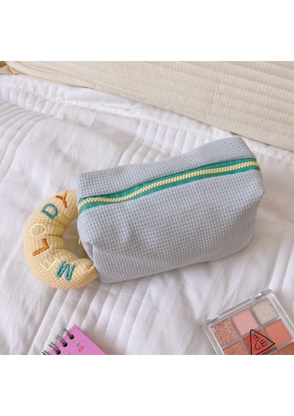 Büyük Kapasiteli Kumaş Kırtasiye Çantası, Basit Kontrast Renkli Kalem Kutusu, Kırtasiye Kutusu (Yurt Dışından)