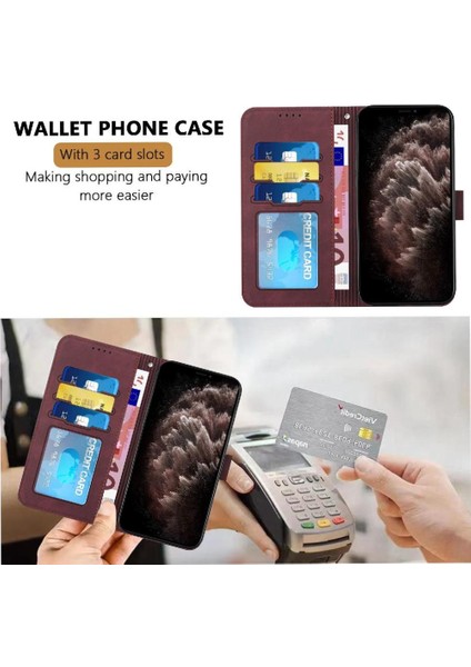 Telefon Kılıfı Için Oppo Oppo 10 Pro 5g Flip Folio Cüzdan Pu Deri Manyetik (Yurt Dışından)
