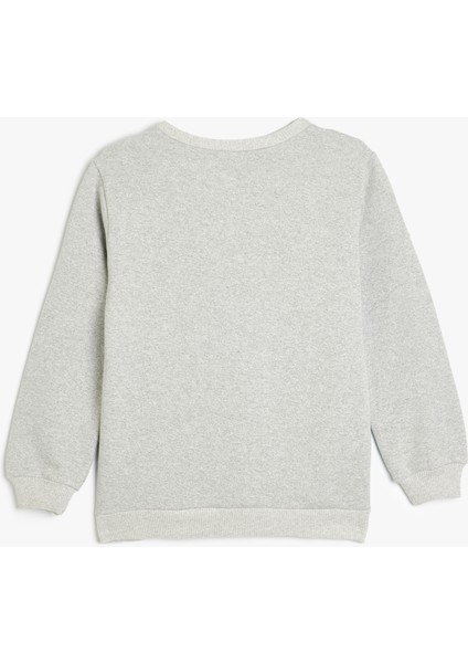 Sweatshirt Kaplan Kabartma Baskılı Şardonlu Bisiklet Yaka fiyatları