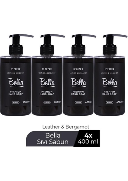 Sıvı Sabun Leather&bergamot Siyah 400 ml x 4 Adet