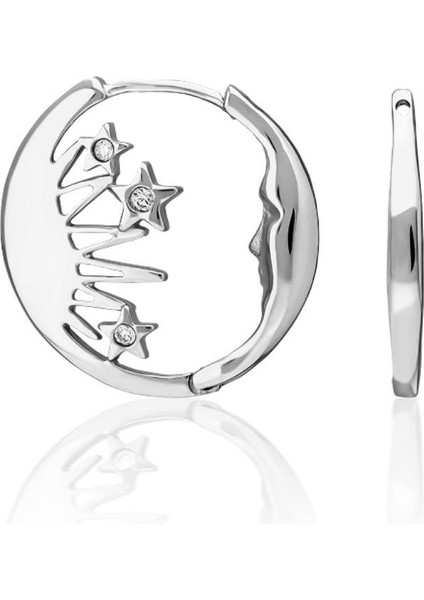 Ay Modeli Yıldız Detaylı Küpeler fiyatları