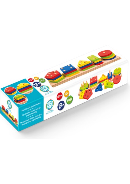 Circle Toys Ahşap Geometrik Şekiller