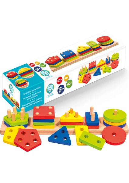 Circle Toys Ahşap Geometrik Şekiller