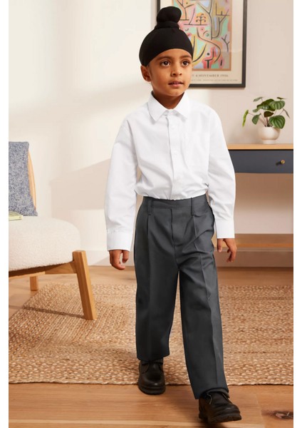 Çocuk Kaliteli Kullanışlı Esnek Likralı Okul Pantolonu