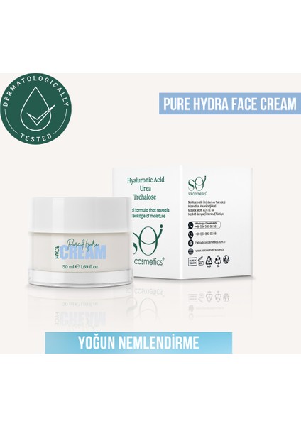 Yoğun Nem Ve Parlaklık Veren Besleyici Cilt Kremi (Pure Hydra Face Cream)