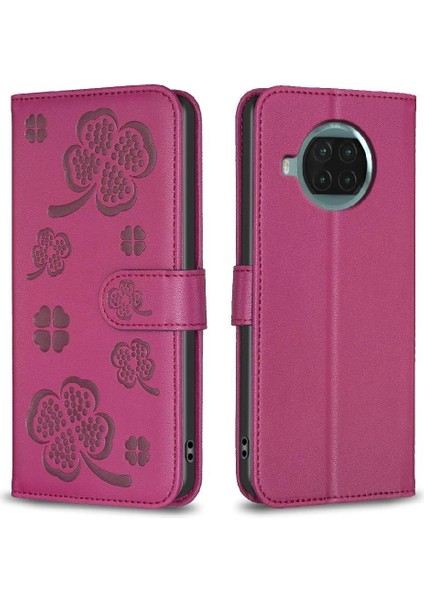 Xiaomi 10T Lite Yonca Çiçek Çok Renkli Pu Deri Kart Için Flip Case (Yurt Dışından)