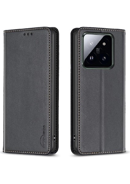 Xiaomi 14 Pro Manyetik Cüzdan Çoklu Kart Yuvası Iş Pu Için Flip Case (Yurt Dışından) indirimleri