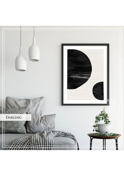 Metal Çerçeveli Gerçek Camlı Tablo Darling Tekli Set