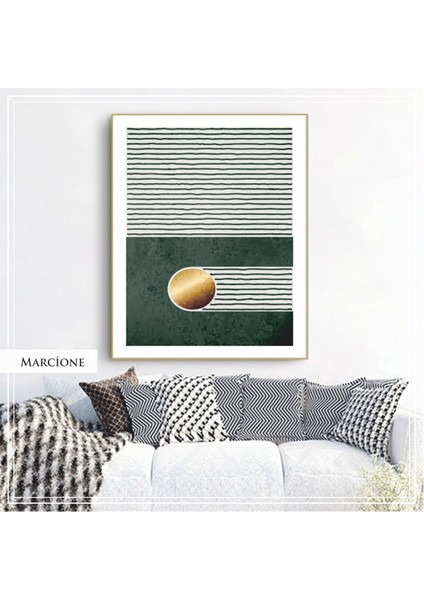 Metal Çerçeveli Gerçek Camlı Tablo Marcione Tekliset