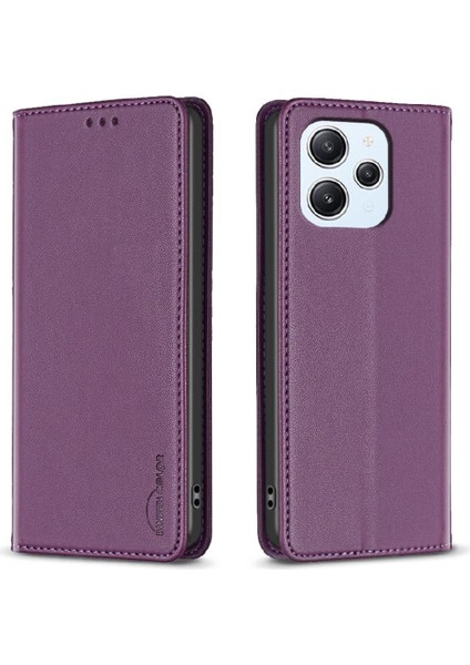 Xiaomi Redmi Için Flip Case 12 4g Manyetik Cüzdan Pu Deri Çok Renkli (Yurt Dışından)