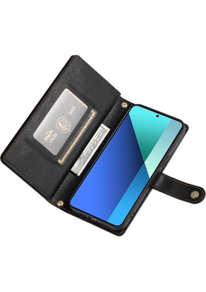 Xiaomi Redmi Not 13 Için Flip Case 4g Cüzdan Bölmesi Çok Fonksiyonlu (Yurt Dışından) fırsatları