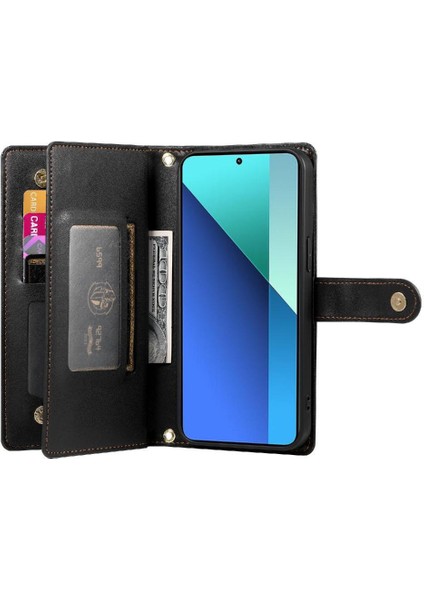 Xiaomi Redmi Not 13 Için Flip Case 4g Cüzdan Bölmesi Çok Fonksiyonlu (Yurt Dışından) indirimleri