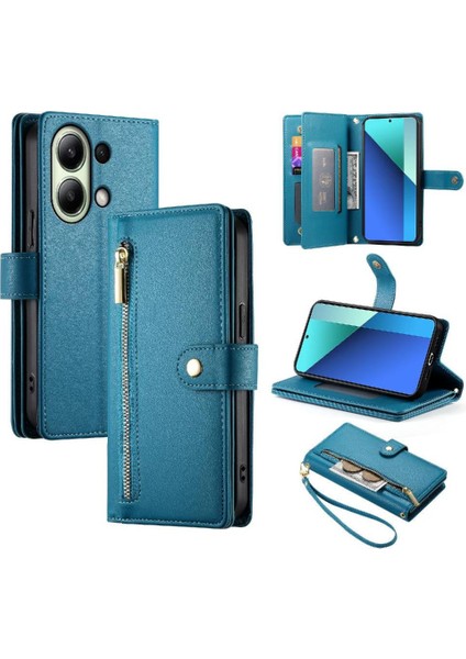 Xiaomi Redmi Not 13 Için Flip Case 4g Cüzdan Bölmesi Çok Fonksiyonlu (Yurt Dışından)