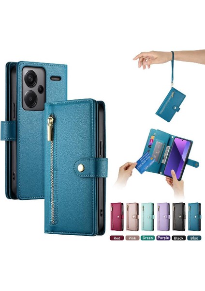 Xiaomi Redmi Not Için Flip Case 13 Pro Artı 5g Bilek Kayışı Çok Fonksiyonlu (Yurt Dışından)