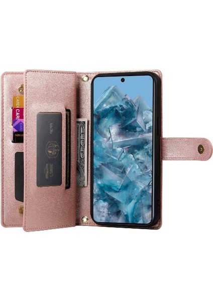 Google Piksel 8 Pro Bilek Kayışı Çok Fonksiyonlu Kart Yuvaları Için Flip Case (Yurt Dışından) indirimleri
