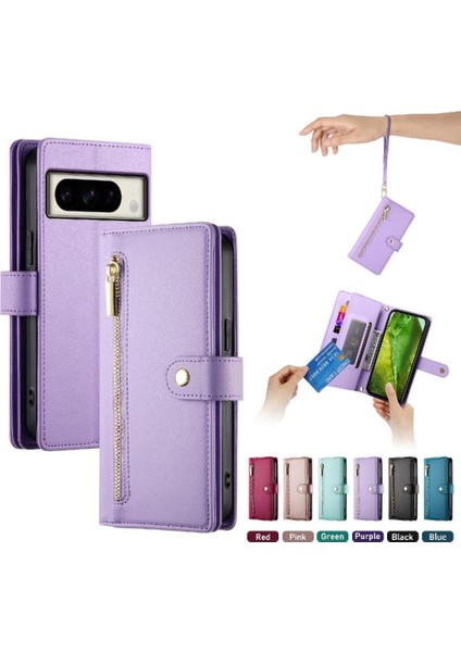 Google Piksel 8A Cüzdan Bölmesi Bilek Kayışı Kart Yuvaları Için Flip Case (Yurt Dışından) indirimleri