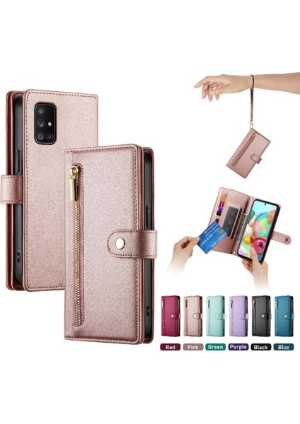 Samsung Galaxy A71 4g Kickstand Cüzdan Bölmesi Kartı Için Flip Case (Yurt Dışından) indirimleri