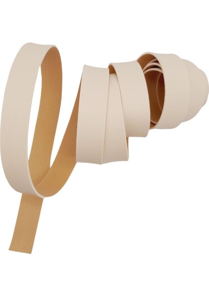 2 cm Şerit Suni Deri Krem Renk 1 Metre