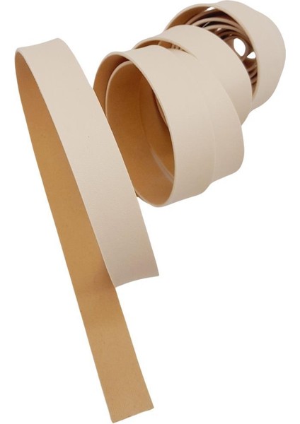 2 cm Şerit Suni Deri Krem Renk 1 Metre fiyatları