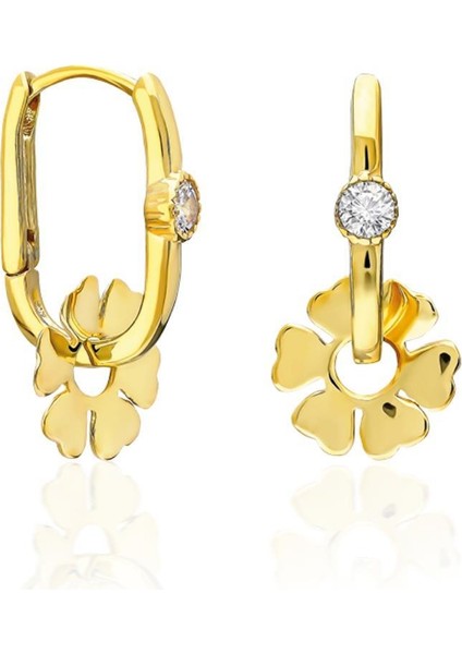 Modern Çiçek Küpeler