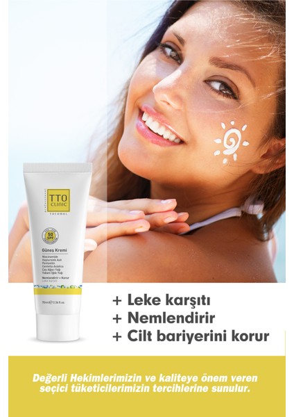 Clınıc Güneş Koruyucu Krem 50 Spf 70 ml