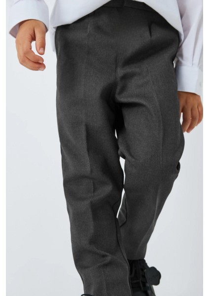 Çocuk Likralı Beli Lastikli Ilkokul Ortaokul Okul Pantolonu modelleri