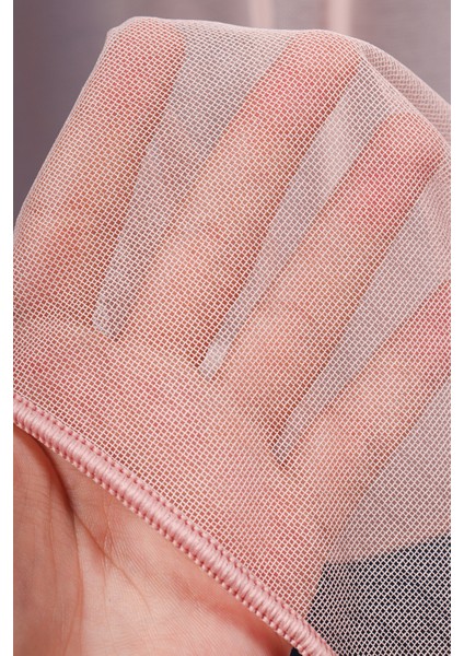 Ofelya Pudra Pembe Düz Tül Perde (1/2.5 Normal Pile) indirimleri