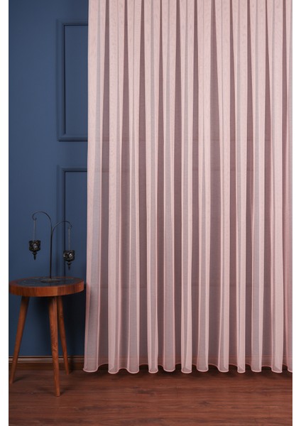 Ofelya Pudra Pembe Düz Tül Perde (1/2.5 Normal Pile) fiyatları