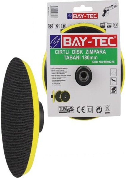 Cırtlı Disk Zımpara Tabanı 180 mm MK0228