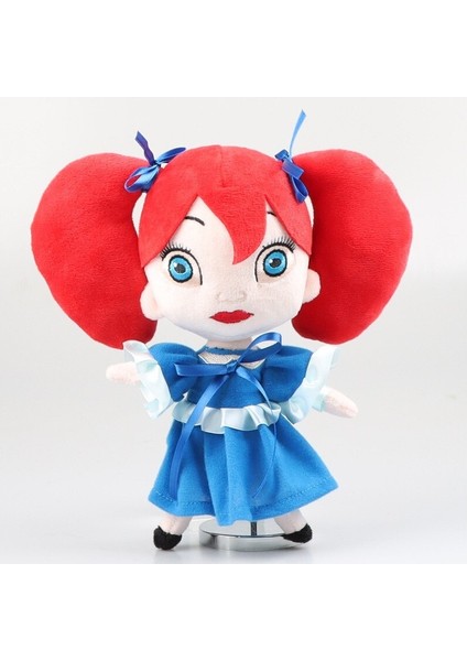 Poppy Playtime Kızıl Saçlı Kız Bebek Peluş 0yuncak 25CM - Mavi/kırmızı (Yurt Dışından)