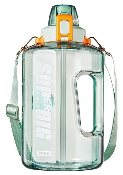 Saman Su Bardağı Fitness Su Isıtıcısı Uzay Kupası Çift Kullanımlı Halat Spor Şişesi 2500 Ml. (Yurt Dışından)