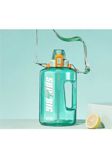 Saman Su Bardağı Fitness Su Isıtıcısı Uzay Kupası Çift Kullanımlı Halat Spor Şişesi 2500 Ml. (Yurt Dışından)