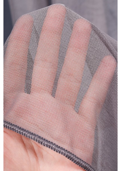 Ofelya Gri Düz Tül Perde (1/2.5 Normal Pile) indirimleri