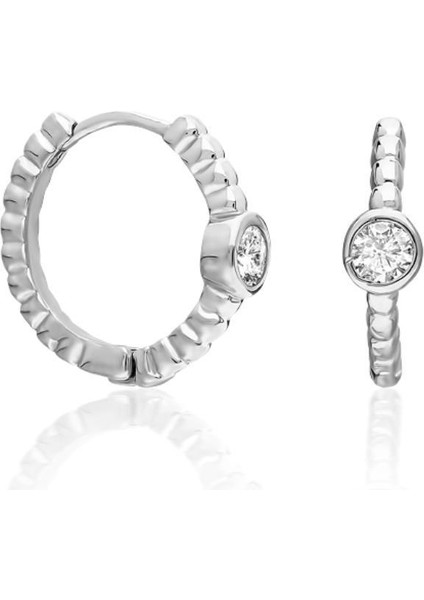 Yuvarlak Taşlı Halka Küpeler fiyatları