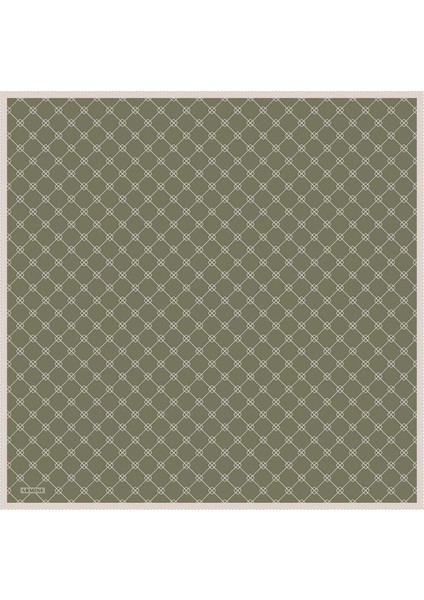 İpek Eşarp Nostalji - 8555-07 Haki Twill