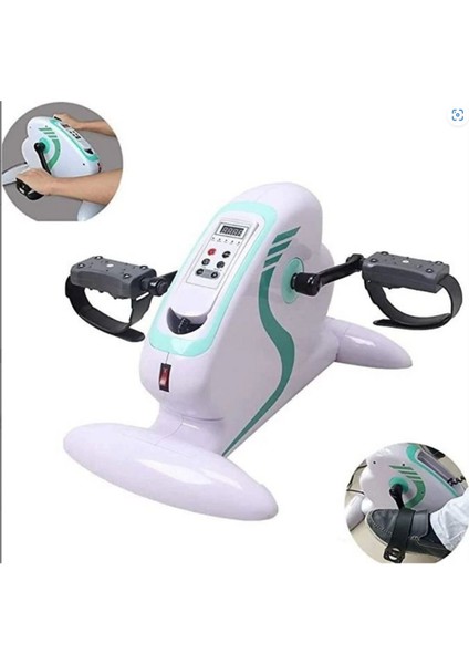 Beyaz Çok Fonksiyonlu Egzersiz Robot Bisikleti Ayak Pedalı